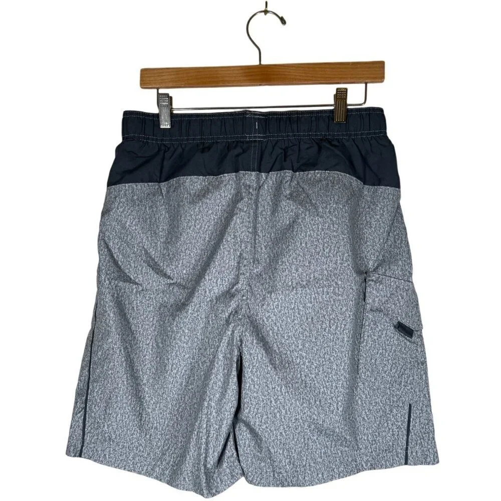 NWT Laguna Originals Size M Grey Swim Shorts Color Blocked Trunks UPF protection